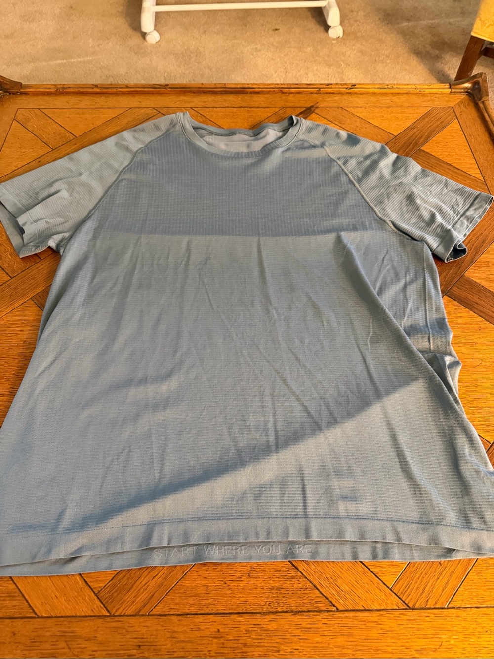 Lululemon Metal Vent Tech Short Sleeve Shirt Men’s XXL Blue Gray